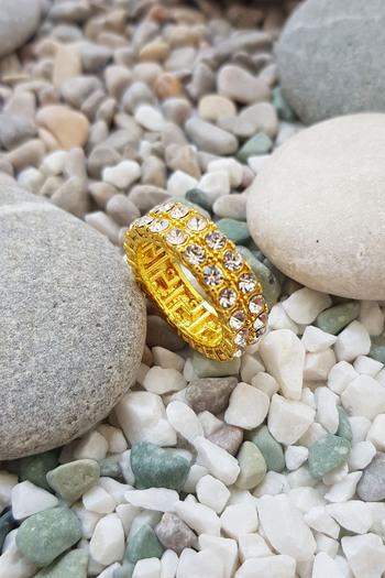 Chavin Complete 2 Row Stone Women's Ring En16Sr