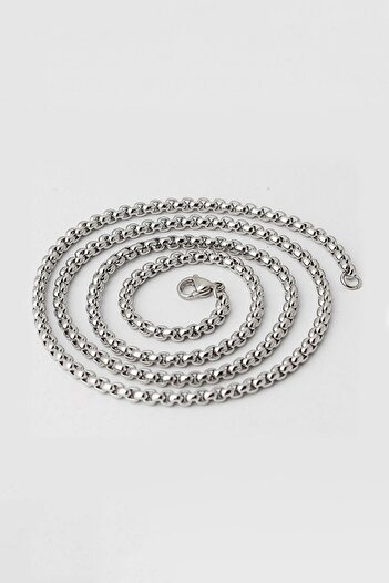 Chavin Gray 60 cm3 mmMen's Steel Chain dr01