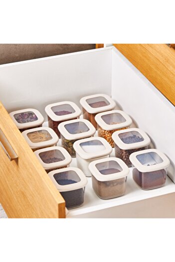 Karaca Forbs, 12 Piece Storage Container Set, 500ML, Cream