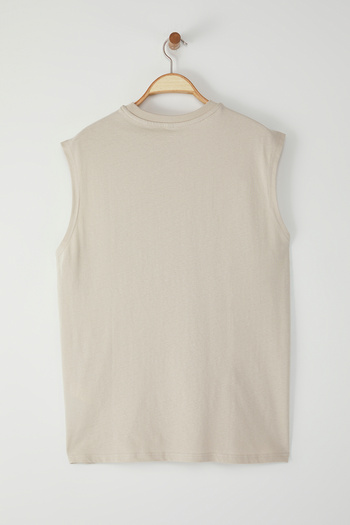 Trendyol Collection Πέτρα Oversize/Wide Cut 100% βαμβακερό κέντημα εσώρουχο TMNSS25AL00004