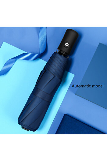 Choice Navy Blue Fashion Large Travel Umbrella, Heavy Duty Windproof Waterproof Umbrella, Fully Automatic O