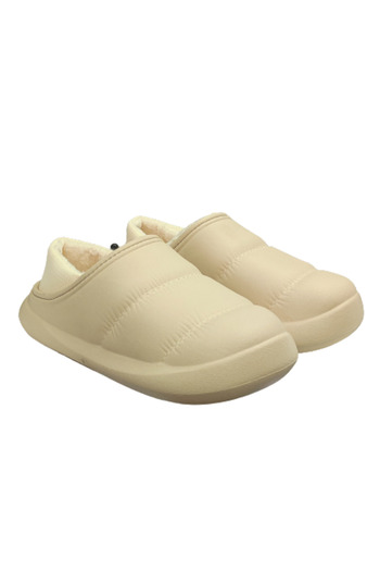 DEEPO Ut Parachute Indoor Wool Inside Unisex Winter House Παντόφλες Μπεζ