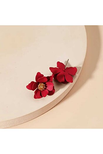 Bujiteri Layered Elegant Flower Zinc Earrings