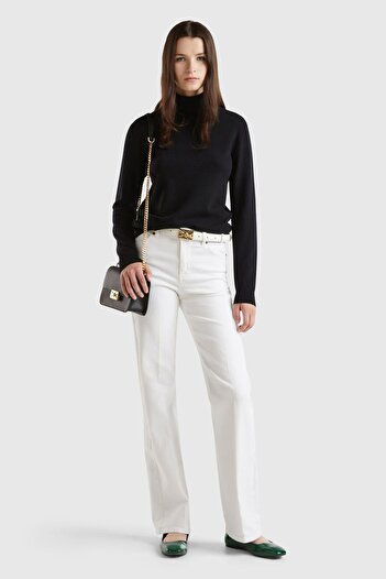 United Colors of Benetton Pulover negru pentru femei/fete (Cod model: 124A1002D2348)