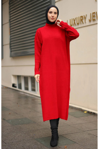 NİSUM MODA FITTED KNIT DRESS