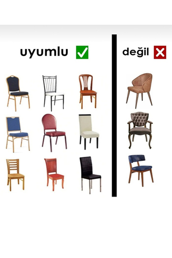 dyg home Sandalye Kılıfı, Sandalye Örtüsü, Lastikli,likralı Chair Cover