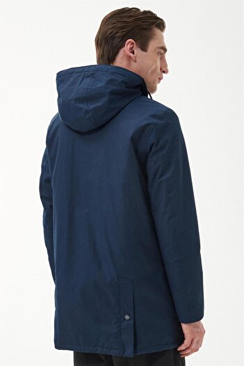 Barbour Chelsea Mac Waterproof Ceket Ny71 Navy-forest Mist