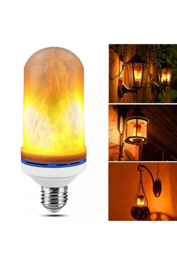 luciole 5w Alev Efektli Ampul Lamba Ateş Yanan Ampul E27 Duy Led Işık Şömine Ateş Kamp Lamba
