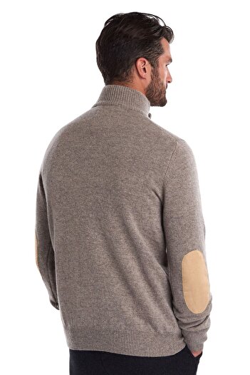 Barbour Patch Half Zip Kazak St51 Stone