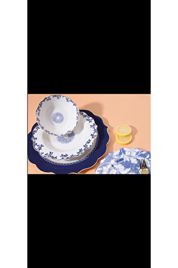 AROW Çırağan Home 24 Parça 6 Kişilik Bone China Yemek Takımı Tr-3624