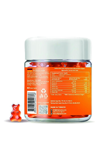 Validus 60S Kids Safari Carob - Vitamin A, C and D3 Gummies