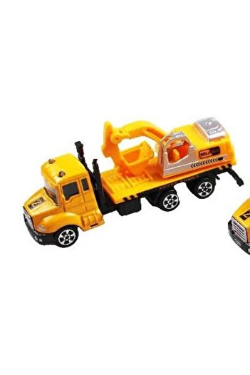 Vardem Oyuncak İnşaat Kamyonları Kazıcı Mikser Kasalı Taşıyıcı 3 lü Metal Set