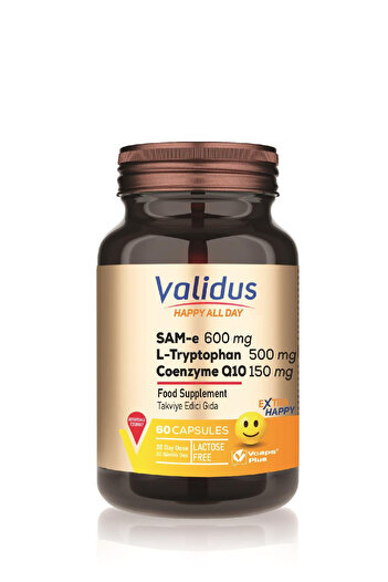 Validus All Day Happy Sam-E - 600 Mg, 60 Capsules