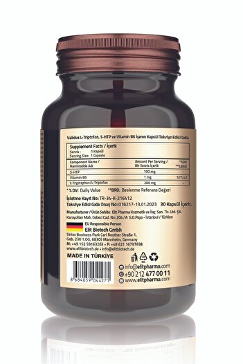 Validus Smile 5-Htp 100 Mg 30 Capsules