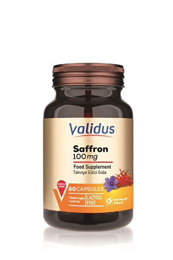 Validus Saffron 100 Mg (%2 SAFRANAL) 60 Capsules