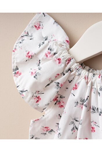 Minimus Cotton Bonnie Romper and Jumpsuit Set for Newborn Baby Girl - Bandana and Bottom Snaps