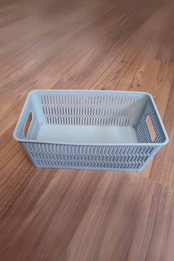 Eynel 1 Piece Plastic Rectangular Basket Table Organizer Room Kitchen Organizer