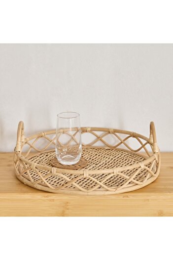 Home Box Boho Bliss Round Tray - 39x39x7 cm