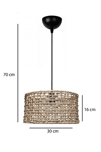 HOMİNG Homing Montela Bambu Natural El Yapımı Sarkıt 241919