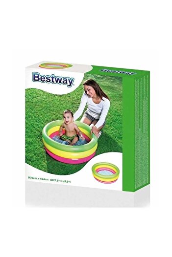 BESTWAY 3 Bölmeli Çocuk Havuzu 70x24 Cm 51128