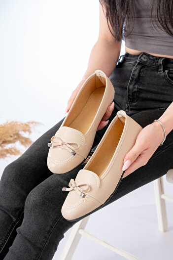 Slipcat Women's Ballerinas Comfortable Orthopedic Sole Leather Skin Mother Shoes