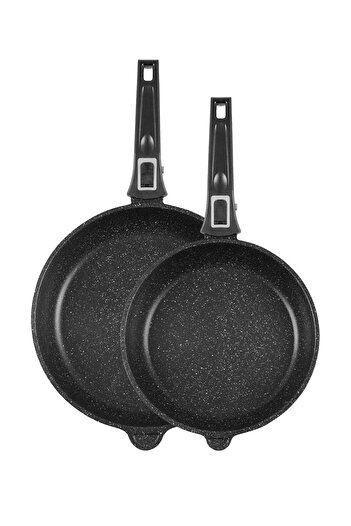 Pikas 2 Piece Plug-In Handle Pan Set - Cast Iron