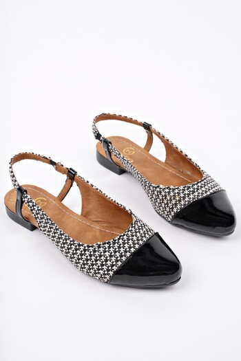 MUGGO Roshan Open Back Straw Women's Casual Low Heeled Shoes