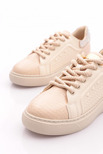 DGN Kadın Sneakers Ayakkabı Bej 12411139101
