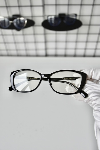 DSN Black Bone Glass Exchange 52 Ekartman Transparent Women Unisex Blue Light Protection Screen Glasses