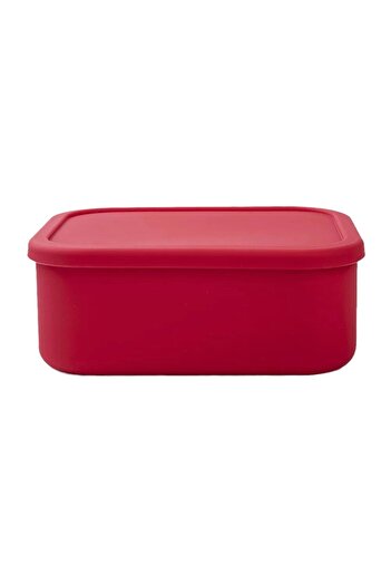 COOYA Silicone Bento Lunch Box, Leak-Proof,2100ML,Red