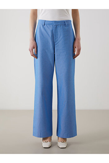 LC Waikiki New Season Standard Fit Linen Look Women's Trousers - S5L779Z8