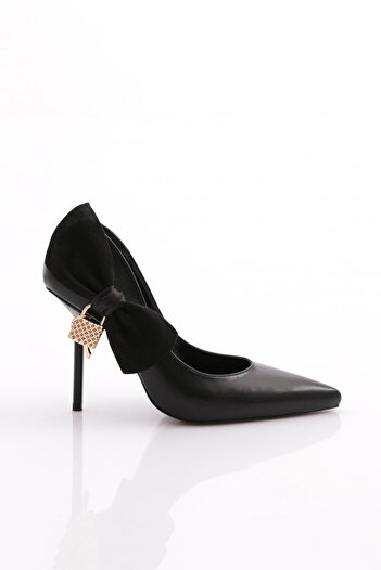 DGN Black 4537 Model Women's Heeled Shoes