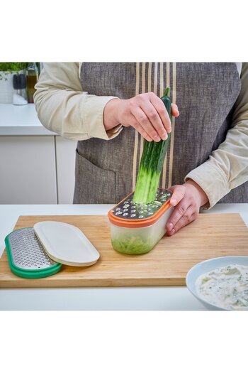 erorex Grater with container, set of 4, mixed colours