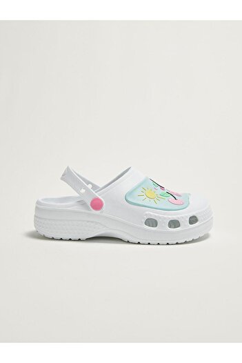 LC Waikiki Appliqued Girls' Perforated Beach Sandals (S1)