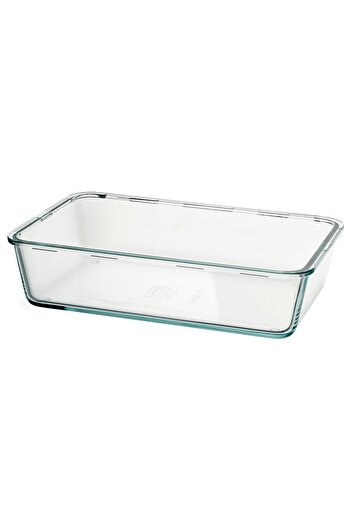 erorex Food container, large rectangular/glass, 3.1 l