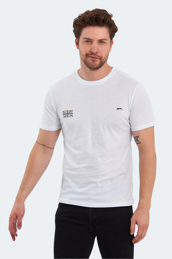 Slazenger Men's White Short Sleeve T-Shirt - Pacet