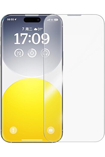 Baseus Diamond Series Full-Coverage HD Tempered Glass Screen Protector for iP 15 Clear