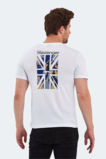 Slazenger Men's White Short Sleeve T-Shirt - Pacet