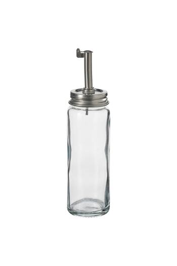 erorex Oil/vinegar bottle, clear glass/stainless steel, 16 cm