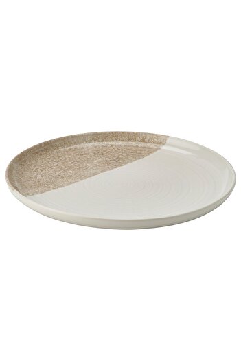 erorex Plate, patterned/light beige, 25 cm