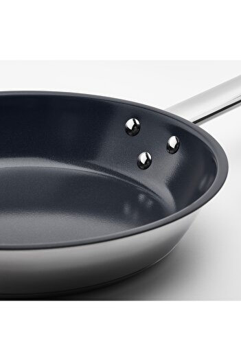erorex Frying pan, stainless steel/non-stick coating, 24 cm