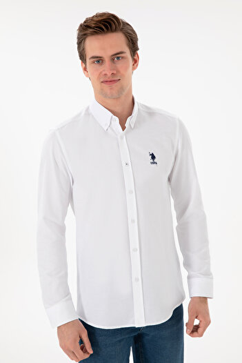 U.S. Polo Assn. U.s. Polo Assn. Ткана сорочка з довгими рукавами та облягаючим кроєм 2084085