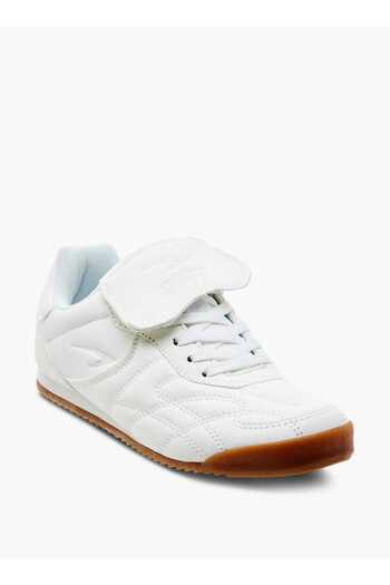 Dash Stitch Detail Sneakers with Lace-Up Closure