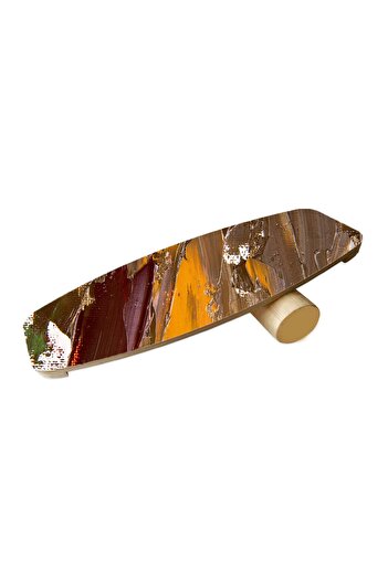 wudie Placă de echilibru cu imprimeu din lemn Rocket Balance Board Rocket Gym Board