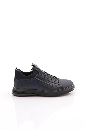 DGN Men's Lace-Up Sneaker Shoes Navy Blue 31111028