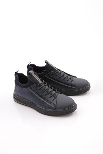 DGN Men's Lace-Up Sneaker Shoes Navy Blue 31111028