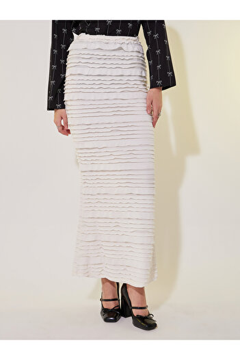 Take Two By Styli Texture Mermaid Fit Maxi Skirt