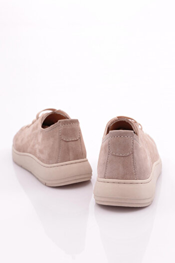 DGN Kadın Sneaker Ayakkabı Bej Süet 5282678