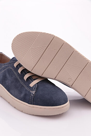 DGN Kadın Sneaker Ayakkabı Mavi Süet 5282678