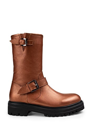 Deery Genuine Leather Copper Color Women's Boots